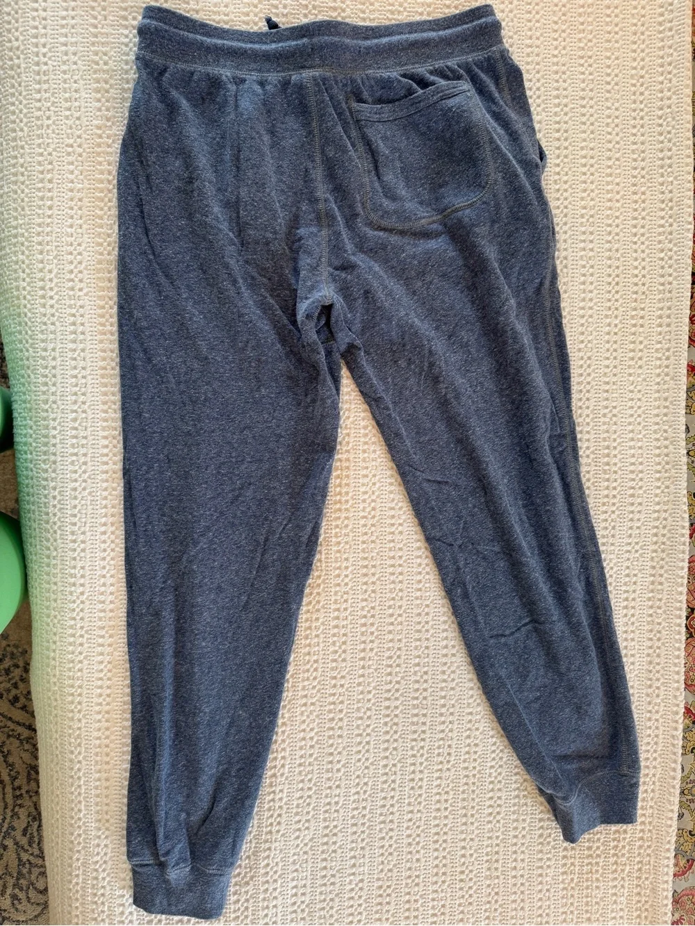 J.Crew Men’s Medium Tall Heather Navy Fleece Jogger Sweatpants